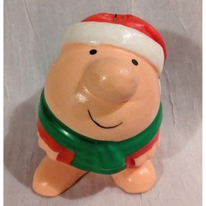 Vtg Candle Ziggy Christmas Santa Claus Holiday Chubby Cartoon 1980s Dorky Odd 4"